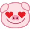 Lovely Pig Emoji 9