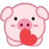 Lovely Pig Emoji 10