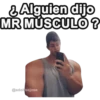 ¿Alguien dijo
MR MÚSCULO?
@adolfoojose