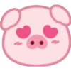Lovely Pig Emoji 14