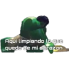 Aqui limpiando lo que
quedo de mi corazon