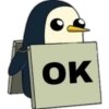 Pingüino Letrero 10