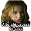 Alto ahí cabeza
de caca