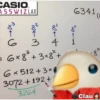 CASIO
ASSWIZLAX
6341
6
3
4
3
= 6x8°+3x8+
6x512 + 3 x
3072 + 192+
3264
Clau