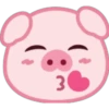 Lovely Pig Emoji 23