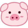 Lovely Pig Emoji 25