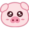 Lovely Pig Emoji 26