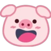Lovely Pig Emoji 27