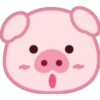 Lovely Pig Emoji 29