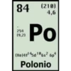 84
(210)
4,6
Ро
254
(9,2)
(Re)415a16s? 6p*
Polonio