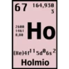 67 164,930
3
Но
2600
1461
8,80
(Xe)4f 15a°6s?
Holmio