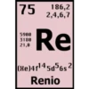 75
186,2
2,4,6,7
Re
5900
3180
21,8
(Xe)4r145d56s 2
Renio