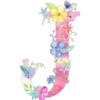 Letters with flowers 8