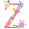 Letters with flowers 10