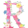 Letters with flowers 13