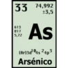 33 74,992
+3,5
As
613
817
5,72
(Ar)3d1 ®4s 24p3
Arsénico