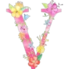 Letters with flowers 14