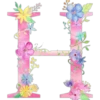 Letters with flowers 15