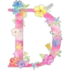 Letters with flowers 16