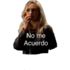 No me
Acuerdo