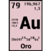 79 196,967
1,3
Au
2970
1863
19,3
(Xe)4r145d106s!
Oro