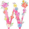 Letters with flowers 19