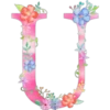 Letters with flowers 21