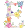 Letters with flowers 24
