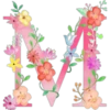 Letters with flowers 26