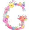 Letters with flowers 27
