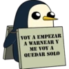 VOY A EMPEZAR
A WARNEAR Y
ME VOY A
QUEDAR SOLO