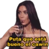 @celebrities reaction Puta que está bueno el cawin