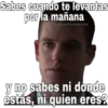 Sabes cuando te levantas
por la mañana
SoyChooqomilq
y no sabes ni donde
estás, ni quien eres?
