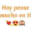 Hoy pense
mucho en ti