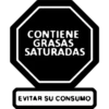 CONTIENE GRASAS SATURADAS EVITAR SU CONSUMO