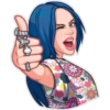 Billie Eilish cartoon 5