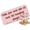 Vale por una ida al
cine (el hombre
&
@EdhUmw Paga)
Sall