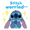 Stitch
worried...