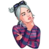 Billie Eilish cartoon 24