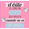 el éxito
ES COMO UN
EPED OE
SOLO MOLESTA
cuando no es
DE UNO