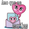 Amo que me
€
escribas