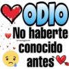 ❤ODIO
No haberte
conocido
antes