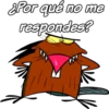 ¿Por qué no me
respondes?