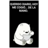 QUERIDO DIARIO, HOY
ME COGIÓ... DE LA
MANO.