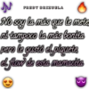 N
No soy la más que le mete
ni tampoco la más bonita
FREDY BRIZUELA
pero le gustó el piquete
el flow de esta
mamadita