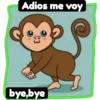 Adios me voy
bye,bye
3