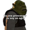Es una princesa y
yo soy un ogro