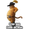 Creo que
Comí de más