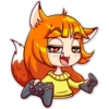 Niña gato kawaii 13