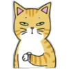 Наклейка кошка 12
